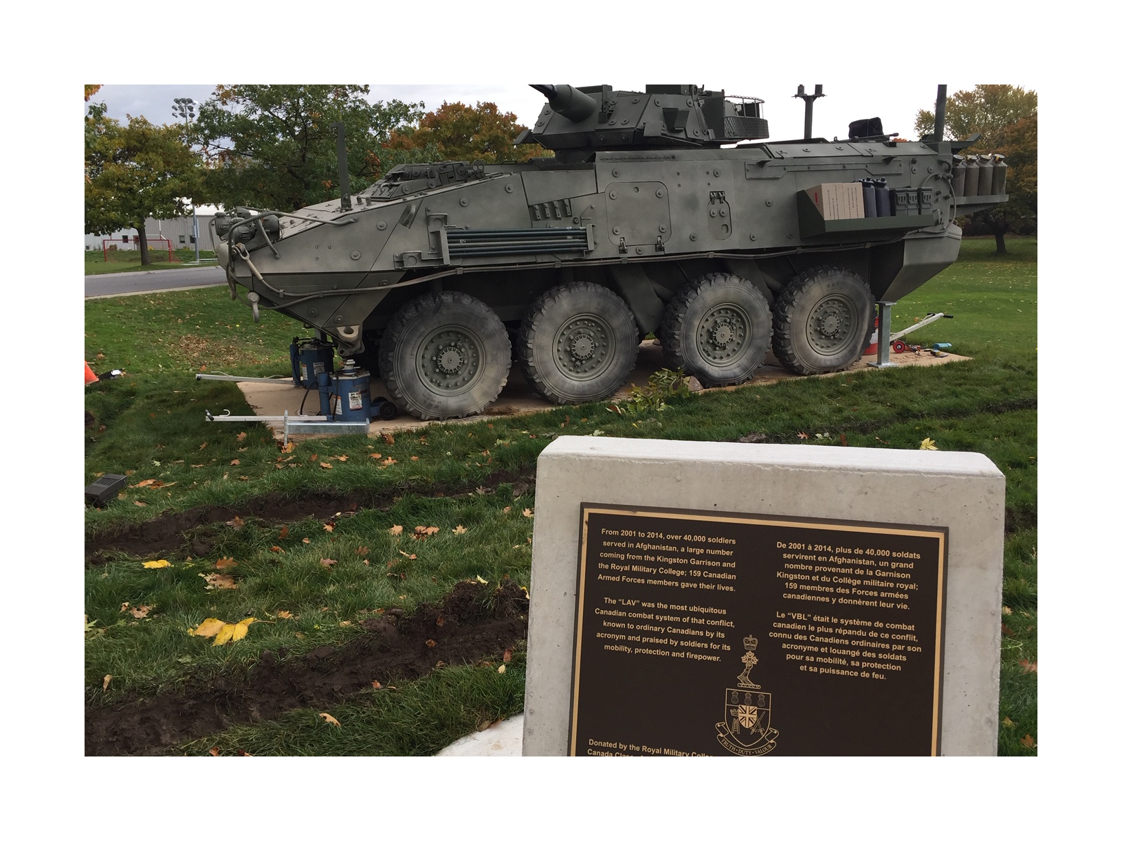 LAV III Monument Unveiling Ceremony in Winnipeg, MB – October 27, 2024