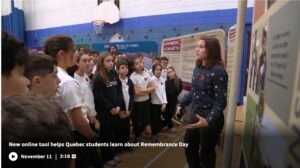 New online tool helps Quebec students learn about Remembrance Day